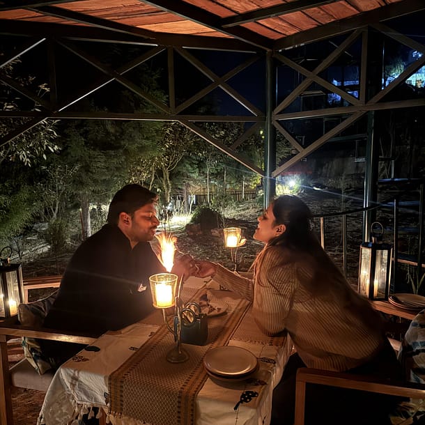 Enjoy Candlilight Dinner with your loved one